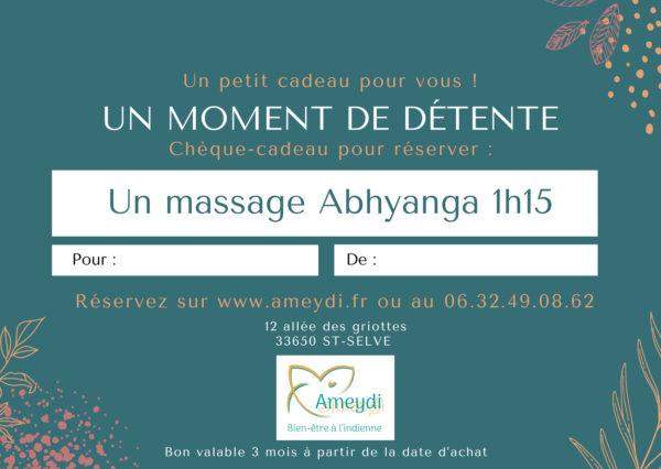 Massage Abhyanga 1h15